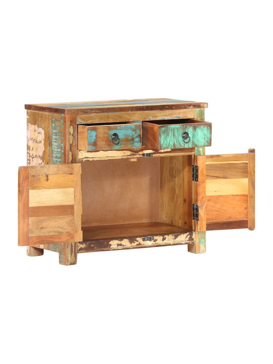 Sideboard made of Solid Wood with Drawers Recycled Wood 70x35x65cm