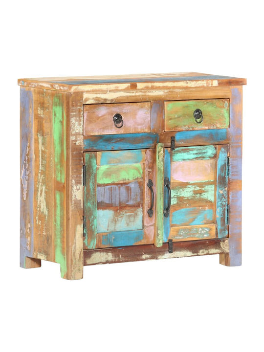 Sideboard made of Solid Wood with Drawers Recycled Wood 70x35x65cm