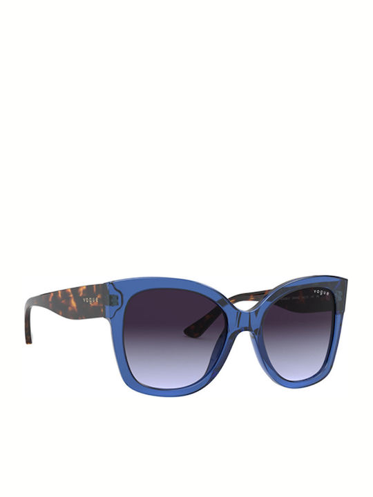 Vogue Ochelari De Soare Pentru Femei Cu Ramă Din Plastic Tartarugă Albastru Și Lentile Gri Degrade VO5338S 28304Q