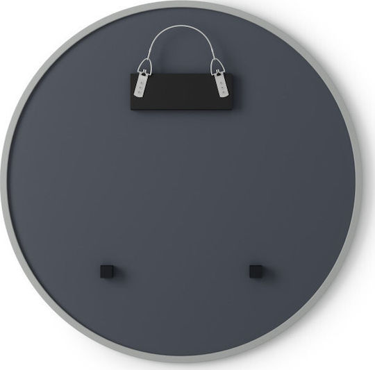 Umbra Hub Като Огледало за Стена с Сив Пластмаса Рамка Диаметър 61см 1бр