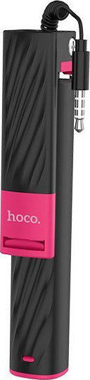 Hoco K7 Dainty Selfie Stick με Καλώδιο 3.5mm Μαύρο