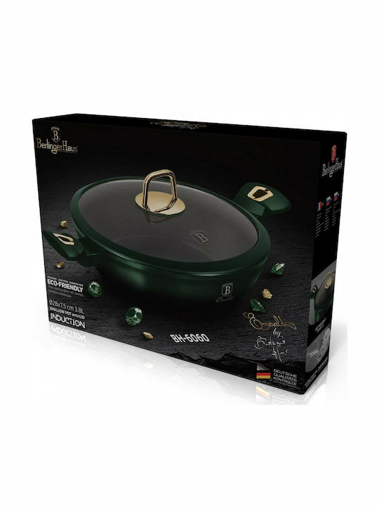 Berlinger Haus Emerald Collection Ρηχή Κατσαρόλα από Αλουμίνιο 3.8lt / 28cm