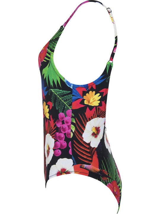 Tropic Ολόσωμο Μαγιό Floral Μαύρο