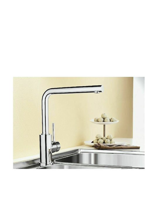 Blanco Mila Tall Kitchen Faucet Counter Silver