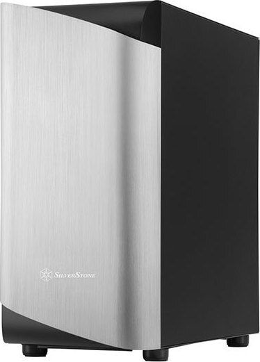 Silverstone Seta A1 Gaming Midi Tower Computer Case with Side Window and RGB Lighting Black/Silver