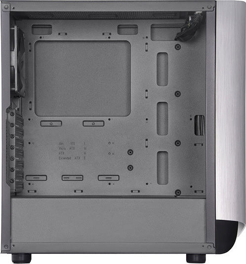 Silverstone Seta A1 Gaming Midi Tower Computer Case with Side Window and RGB Lighting Black/Silver