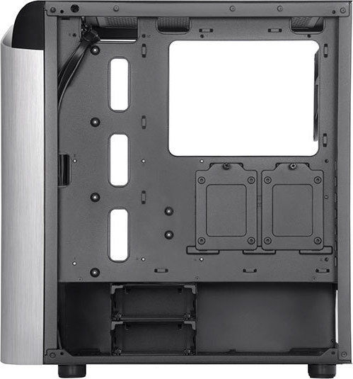 Silverstone Seta A1 Gaming Midi Tower Computer Case with Side Window and RGB Lighting Black/Silver