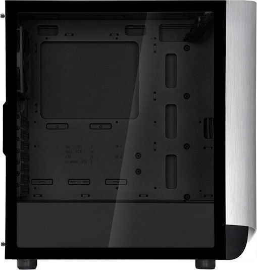 Silverstone Seta A1 Gaming Midi Tower Computer Case with Side Window and RGB Lighting Black/Silver