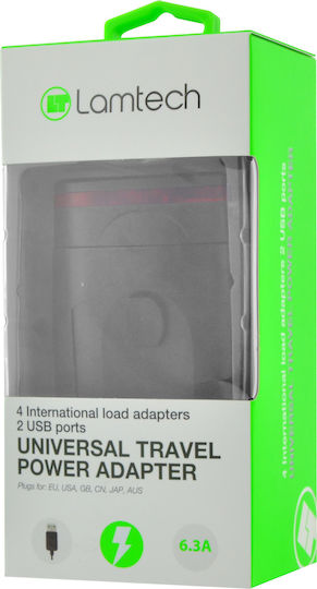 Lamtech Steckdosenadapter von Universal zu Universal