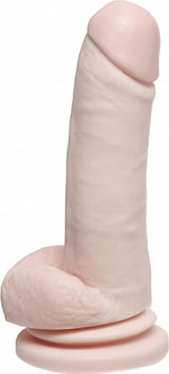 Basix Rubber Works Ρεαλιστικό Dildo με Όρχεις και Βεντούζα Light 20cm