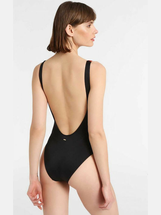 Funky Buddha One-Piece Swimsuit with Open Back