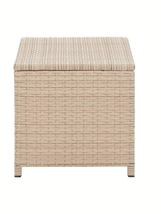 Sitting Room Outdoor Rattan Table Natural 70x40x38cm