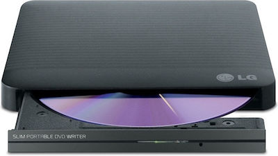 LG Εξωτερικός Οδηγός Εγγραφής/Ανάγνωσης CD/DVD για Laptop / Desktop Μαύρο