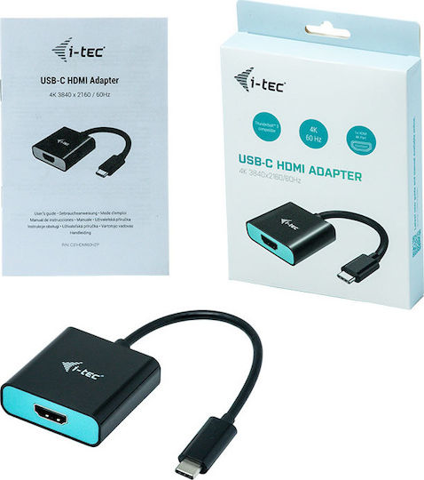 i-tec USB-C HDMI Adapter 4K/60 Hz Μετατροπέας USB-C male σε HDMI female 1τμχ