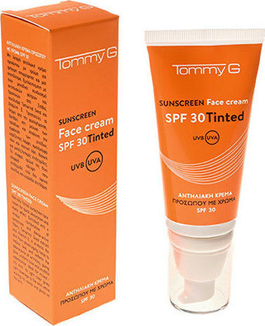 TommyG Слънцезащитен Крем За Лице SPF30 Оцветен 50мл