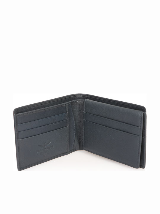 Leather Men's Wallet Classic Blue