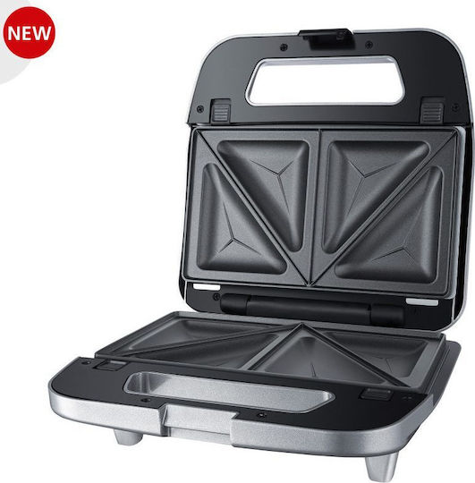 Steba SG 65 Sandwich Maker cu Plăci Detasabile pentru for 2 Sandwiches Sandvișuri 750W Gri