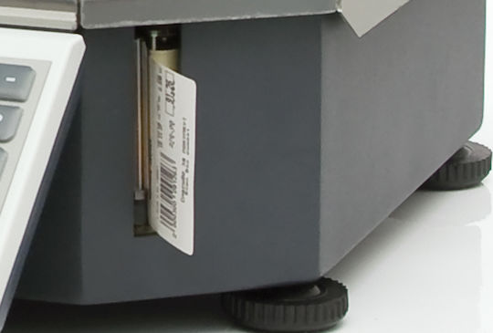 Elzab Eco Print 30 Elektronisch Einzelhandelswaage mit Säule und Etikettendruckfunktion mit einer Wiegekapazität von 15kg und einer Unterteilung von 5gr