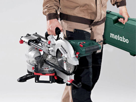 Metabo KGS 254 M Set Fierăstrău circular Cu glisare cu Disc de tăiere cu diametrul 254mm și Ghid Laser
