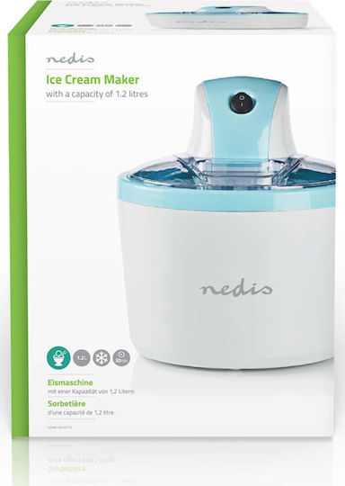Nedis Παγωτομηχανή 1.2lt Λευκή