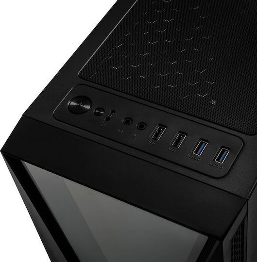 Kolink Void Gaming Midi Tower Κουτί Υπολογιστή με Πλαϊνό Παράθυρο και RGB Φωτισμό Μαύρο
