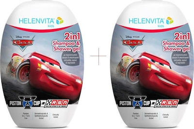 Helenvita Șampon și gel de duș pentru copii Băi cu bule & Șampon Kids Promo Shampoo & Shower Gel Cars cu Portocaliu în formă de gel 1000ml