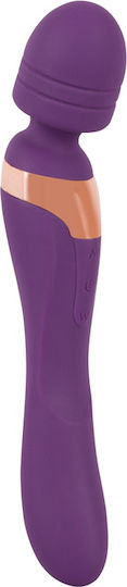 Javida Double Vibro Massager Δονητής Μασάζ 21cm Purple