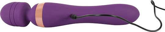 Javida Double Vibro Massager Δονητής Μασάζ 21cm Purple