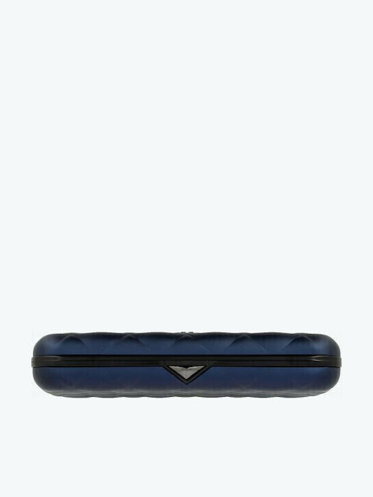 Quilted Button Small Women's Wallet Cards with RFID Blue
