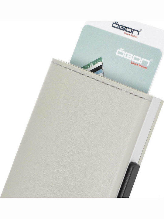 Cascade Δερμάτινο Ανδρικό Πορτοφόλι Καρτών με RFID Γκρι