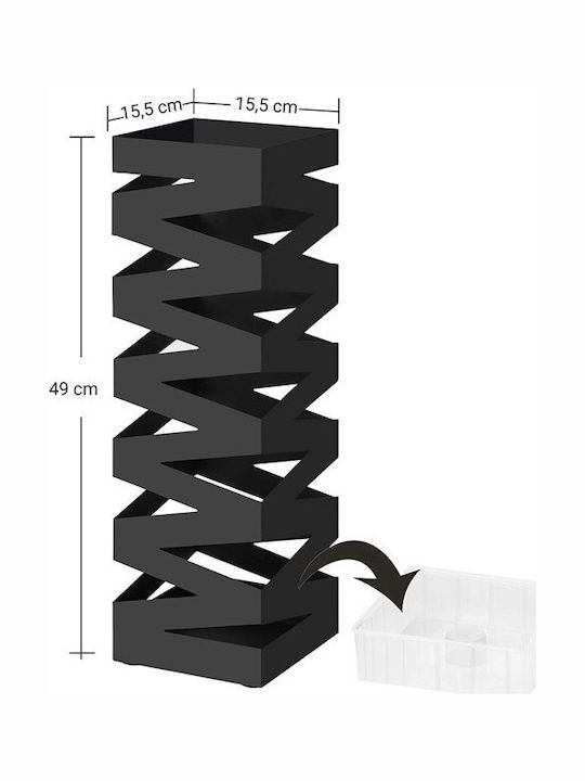 Songmics Black 15.5x15.5x49cm