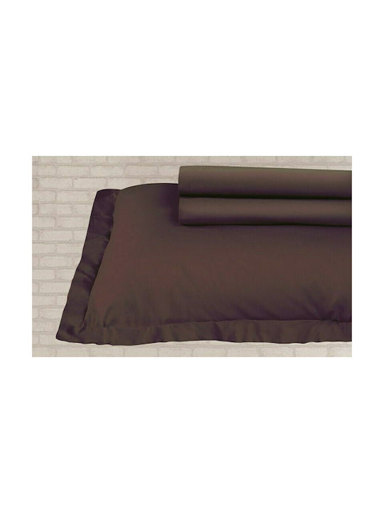Das Home Casual 952 Σετ Μαξιλαροθήκες Oxford Καφέ 50x70εκ.