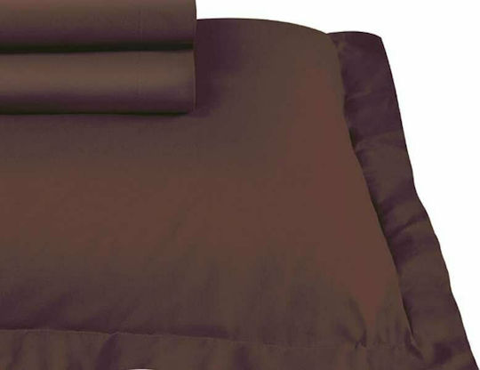 Das Home Casual 952 Σετ Μαξιλαροθήκες Oxford Καφέ 50x70εκ.