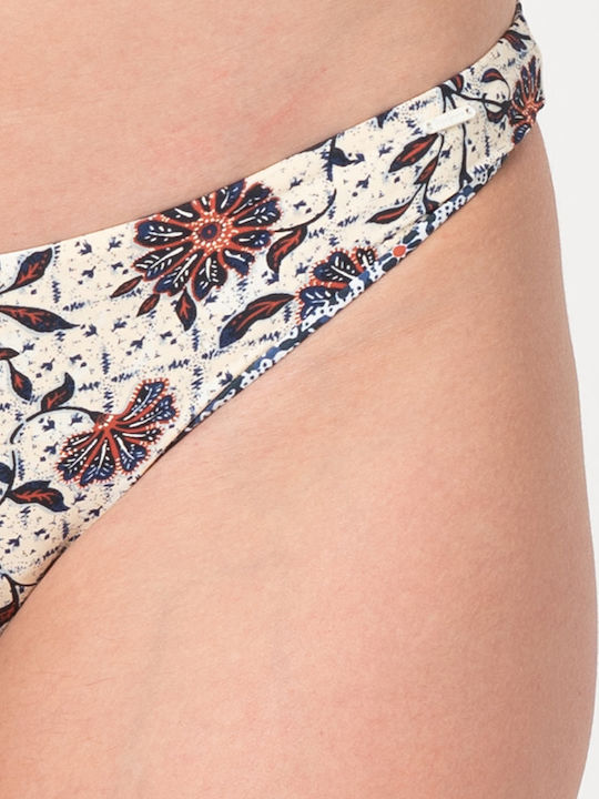 Iris Bikini Slip Blumen