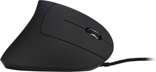 Inter-Tech Eterno KM-206W Cu fir Ergonomic Mouse Negru