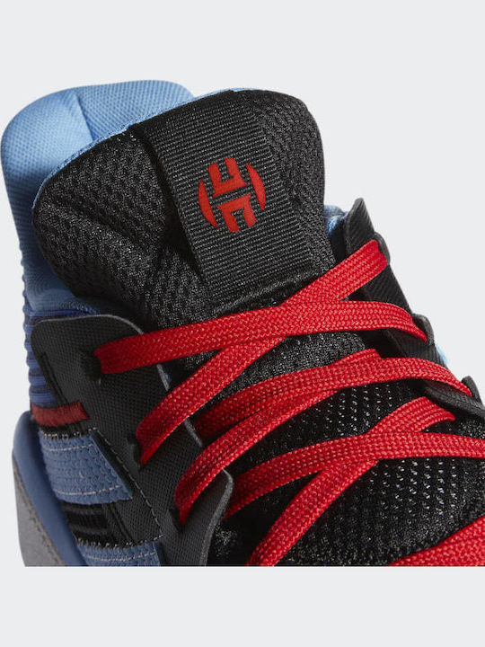 Harden Stepback Χαμηλά Μπασκετικά Παπούτσια Core Black / Team Light Blue / Collegiate Royal