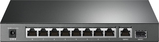 TP-LINK TL-SG1210P Unmanaged L2 PoE+ Switch with 9 Gigabit (1Gbps) Ethernet Ports and 1 SFP Port