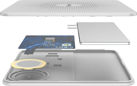 Baseus T1 Apple Find My & Google Find Hub Бял