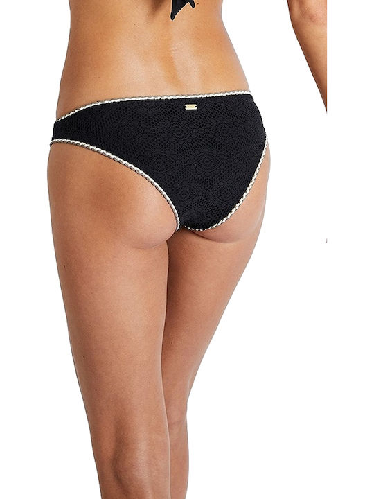 Banana Moon Breeda Crochet Bikini Slip Μαύρο