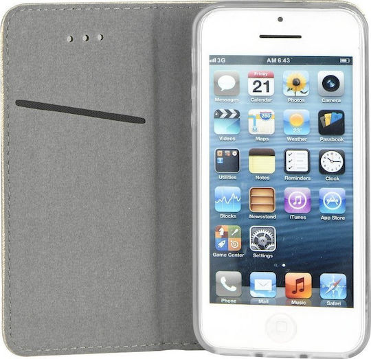 Forcell Smart Magnet Book Synthetic Leather Gold (Samsung Galaxy M51)