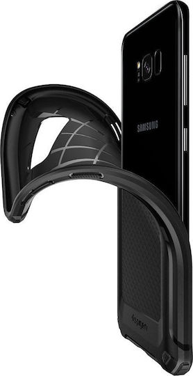Spigen Rugged Armor Extra Back Cover Σιλικόνης Μαύρο (Galaxy S8+)