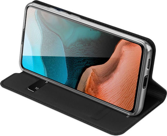 Dux Ducis Skin Pro Book Piele artificială Negru (Poco F2 Pro)