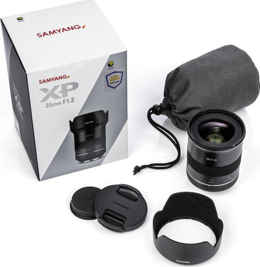 Samyang Full Frame Camera Lens XP 35mm f/1.2 Wide Angle for Canon EF Mount Black