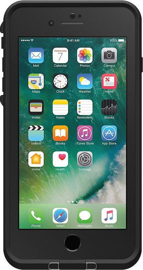 LifeProof Fre Αδιάβροχη 360 Full Cover Πλαστικό Αδιάβροχο Μαύρο (iPhone 8 Plus / 7 Plus)