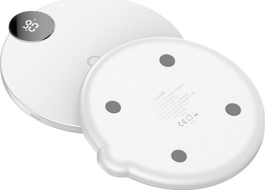 Baseus Ασύρματος Φορτιστής (Qi Pad) 10W Λευκός (WXSX-02)