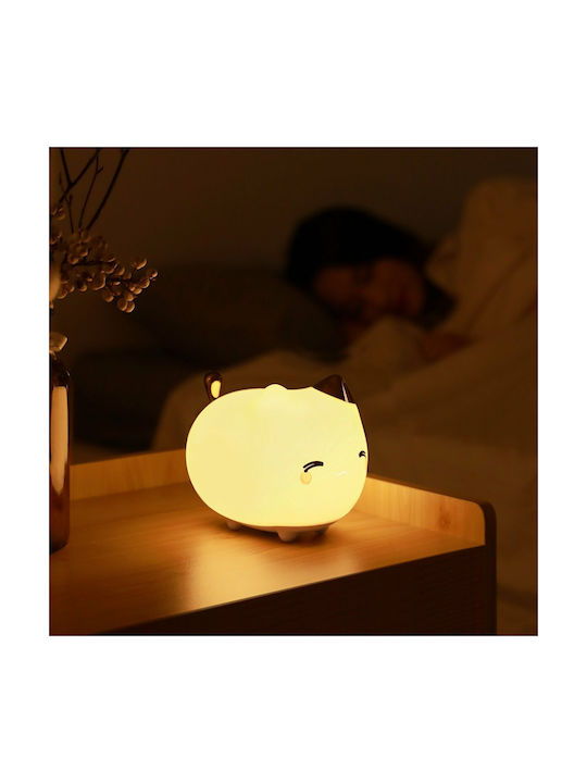 Baseus Led Kids Decorative Lamp Kitty White 14.2x10x11.2εκ.