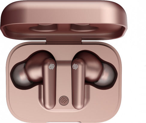 Urbanista London In-ear Bluetooth Handsfree Ακουστικά με Θήκη Φόρτισης Ροζ Χρυσά