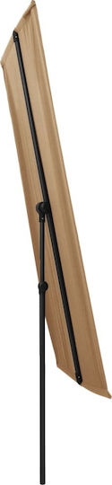 Професионален Квадратен Алуминиев Чадър Taupe 1.8x1.3xВисочина 2.15м