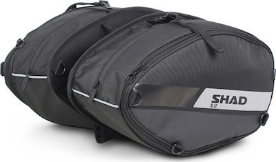 Shad XOSL58 Motorcycle Saddle Side Bag Set 58lt in Black Colour