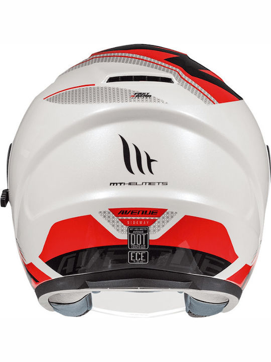 MT Avenue SV Sideway C5 Red Κράνος Μηχανής Jet με Sunvisor